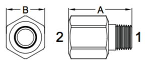 Straight Adapter Drawings