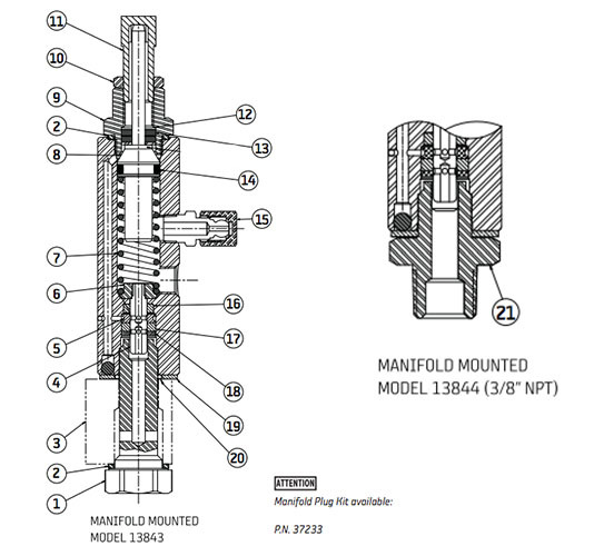 Bijur Delimon FL-1 Injector Service Parts