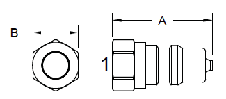 Quick Disconnect Couplings Plug Drawings