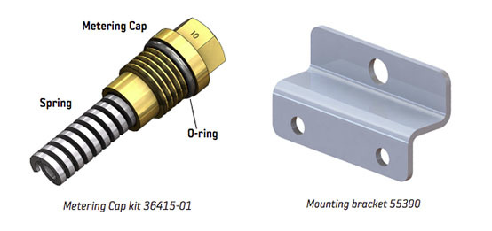 Bijur Delimon - Metering Cap Kit & Mounting Bracket